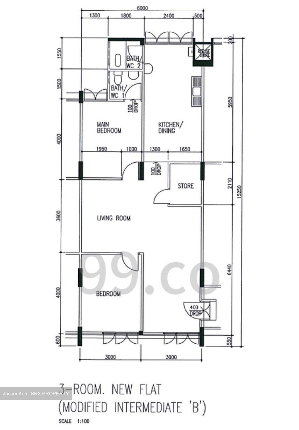 Blk 163 Mayflower Shopping & Food Centre (Ang Mo Kio), HDB 3 Rooms #620046881